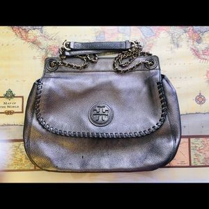 Metallic Tory Burch Shoulder Bag